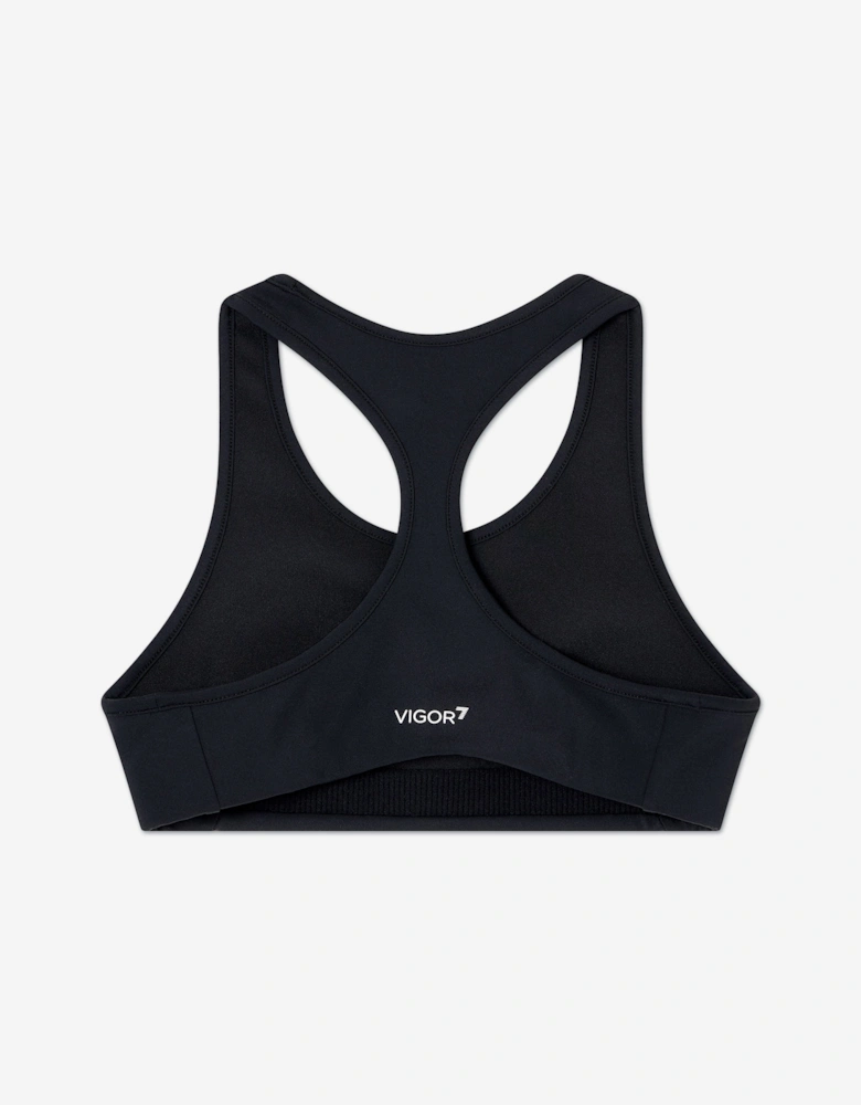 Emporio Armani Girls Vigor7 Sports Bra in Black