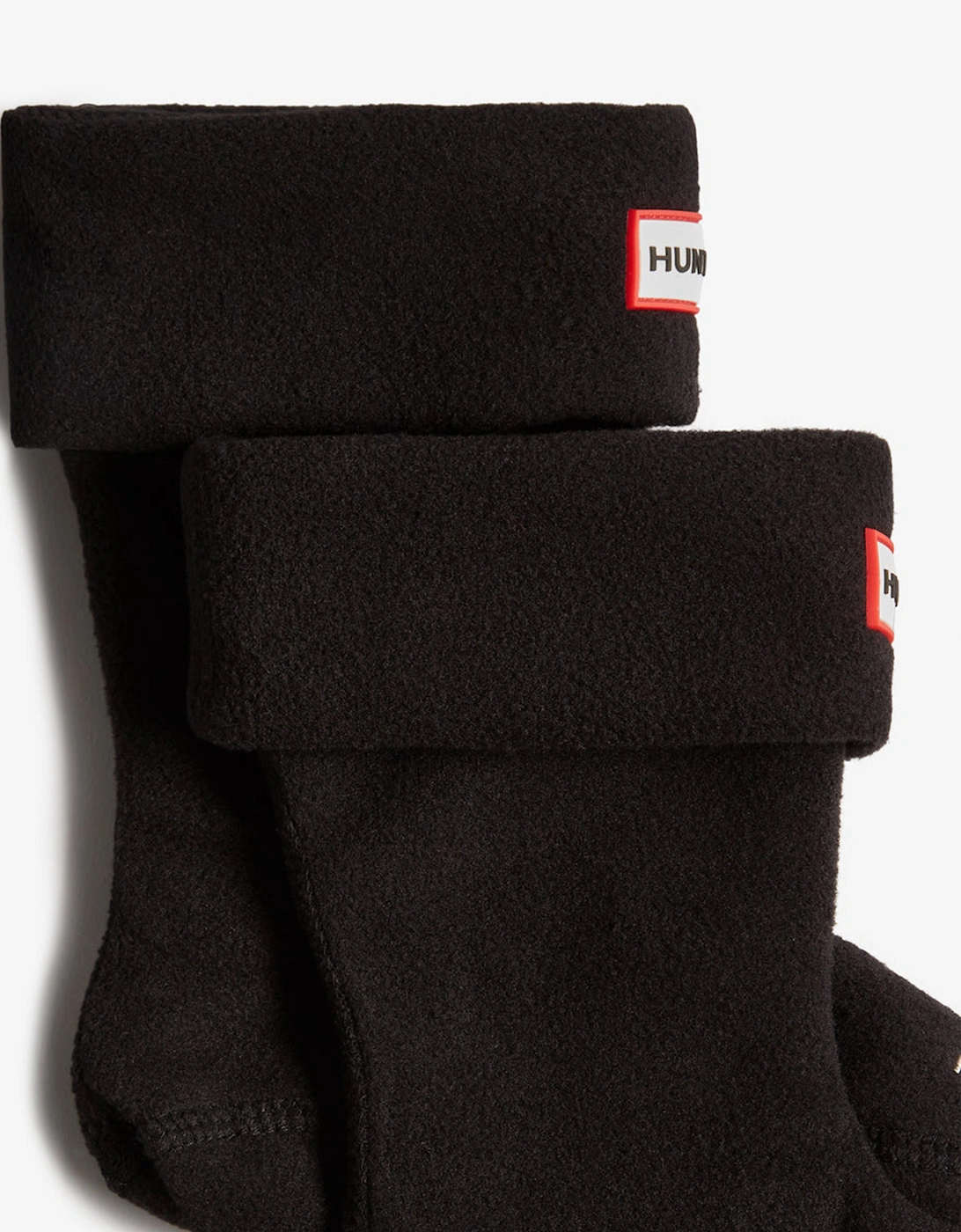 Kids Fleece Boot Socks in Black
