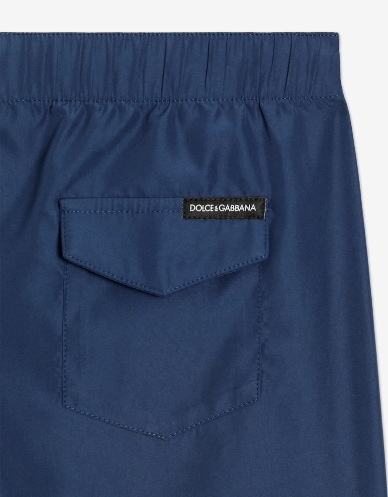 Boys Logo Swim Shorts in Blue