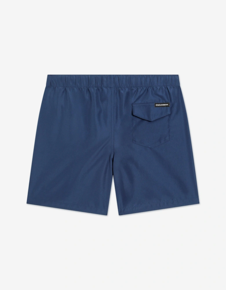 Boys Logo Swim Shorts in Blue