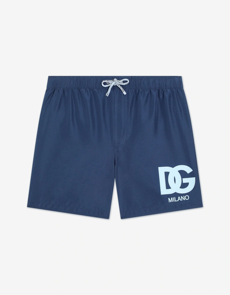 Boys Logo Swim Shorts in Blue