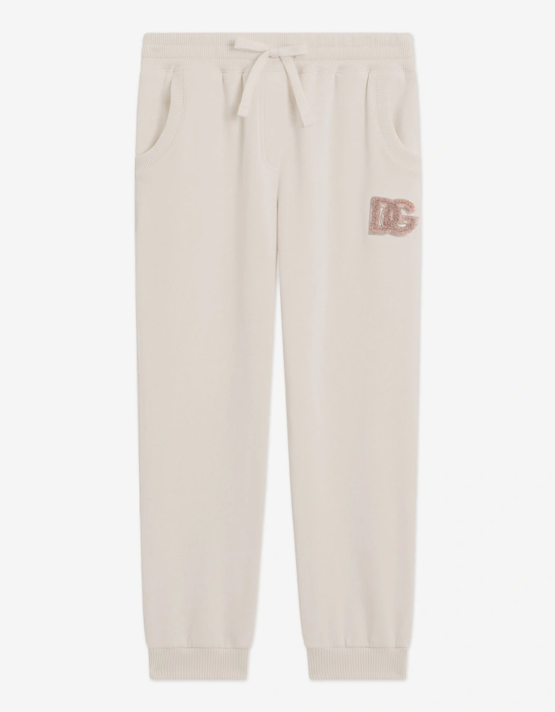 Girls Patch Logo Joggers in Pink