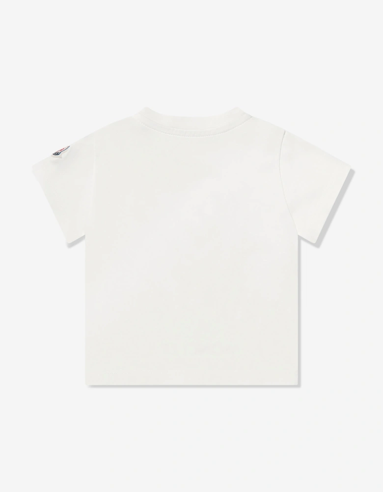 Enfant Baby Boys Ski Bear T-Shirt in Ivory