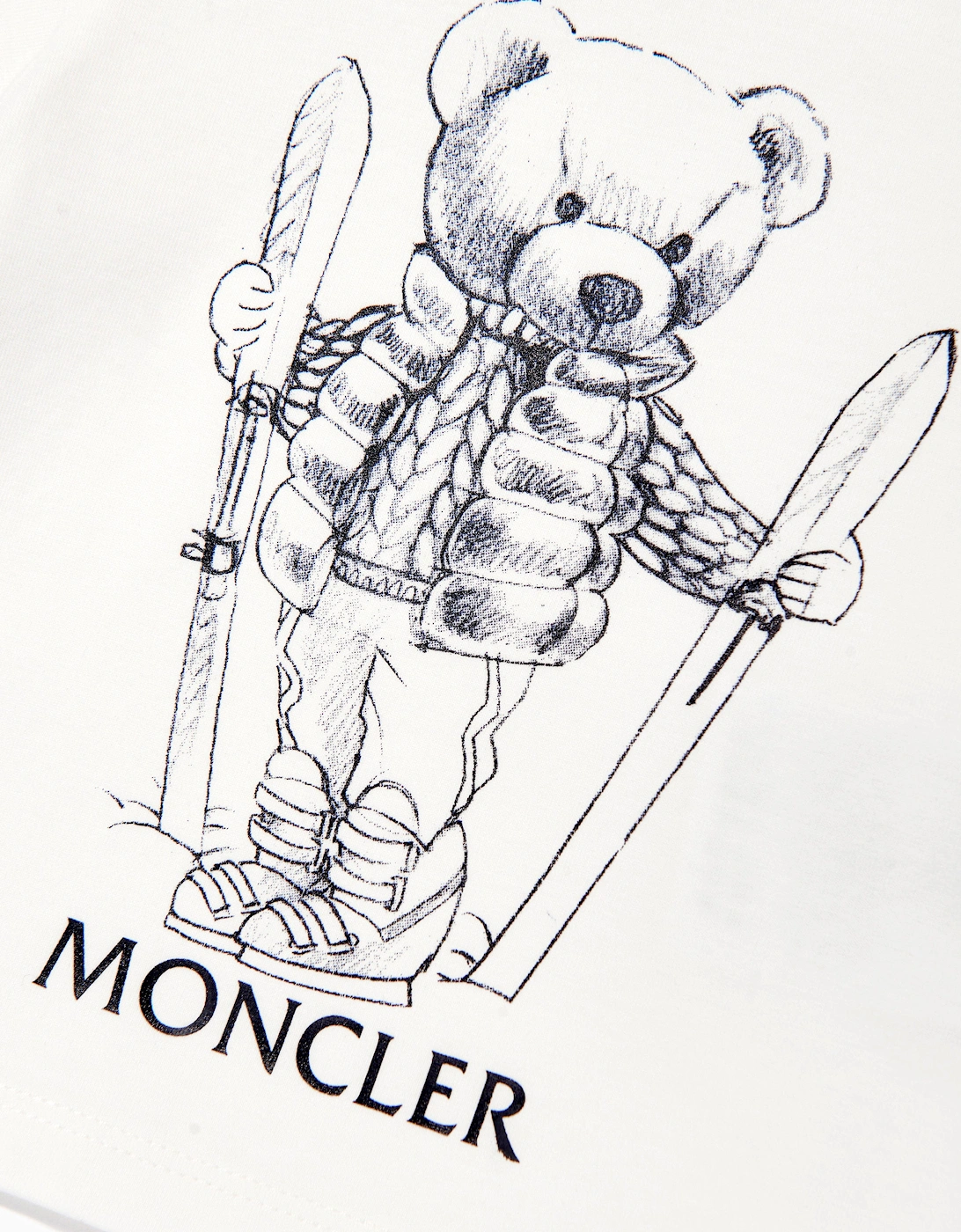 Enfant Baby Boys Ski Bear T-Shirt in Ivory