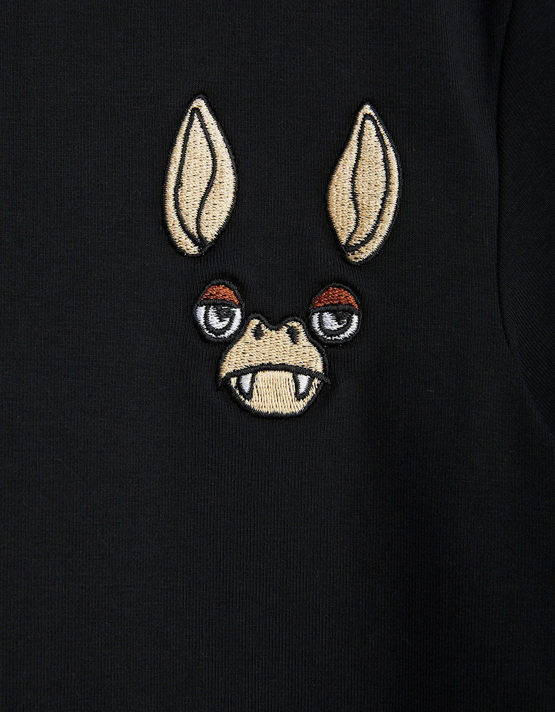 Kids Bat Sleeve Onesie in Black