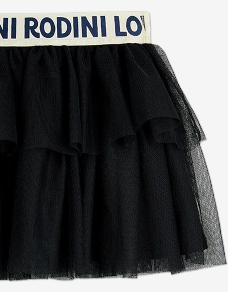 Girls Tulle Skirt in Black