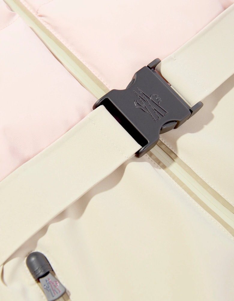 Enfant Girls Grenoble Down Padded Ski Suit in Pink