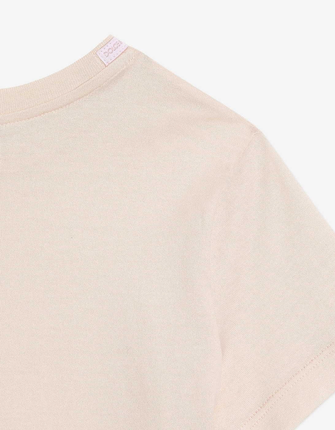 Girls Logo Patch T-Shirt in Pink