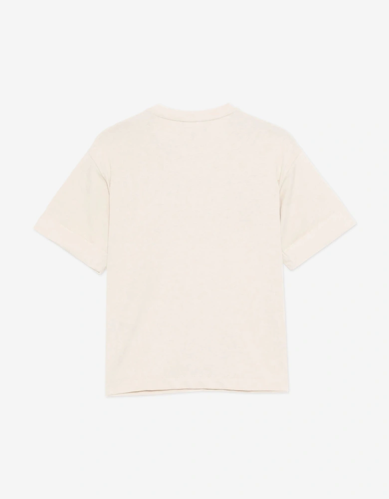 Boys Logo T-Shirt in Beige