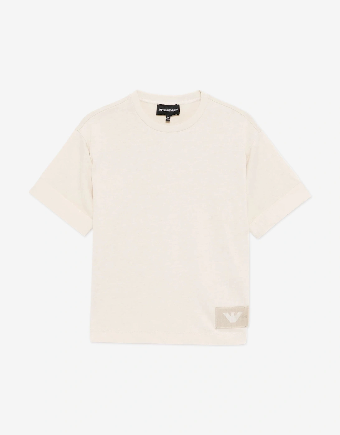 Boys Logo T-Shirt in Beige, 4 of 3