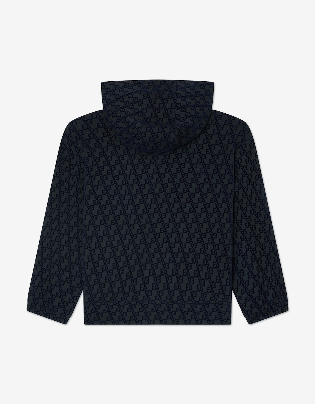 Boys Logo Zip Up Top in Navy