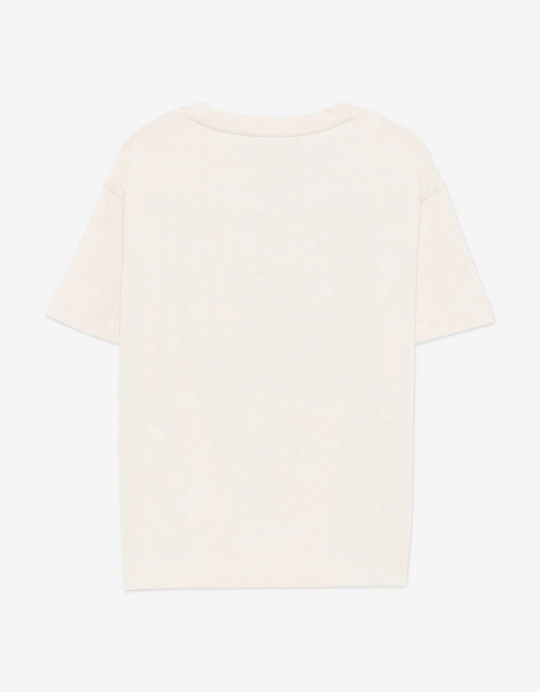 Boys Graphic Print T-Shirt in Beige