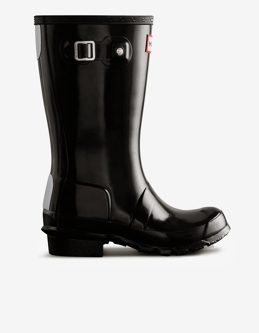 Hunter Kids Original Gloss Wellington Boots in Black, Size UK 2 EU 34