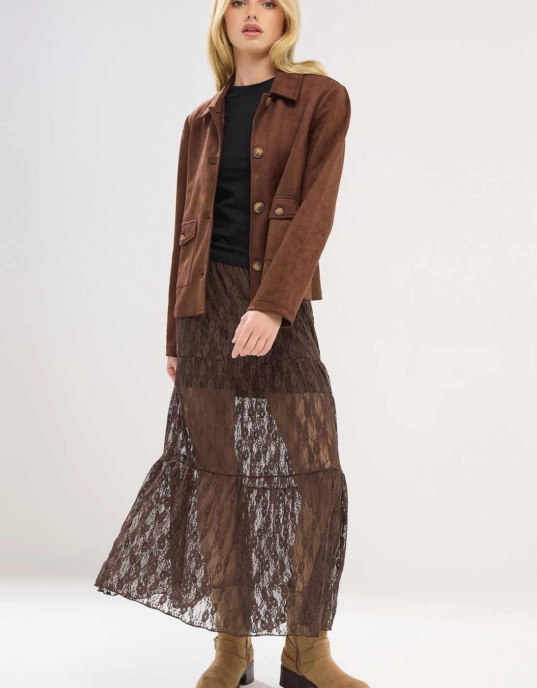 Petite Lace Maxi Skirt, 2 of 1