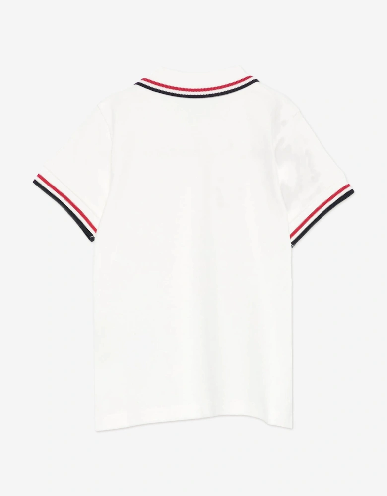 Enfant Baby Boys Logo Polo Shirt in Ivory
