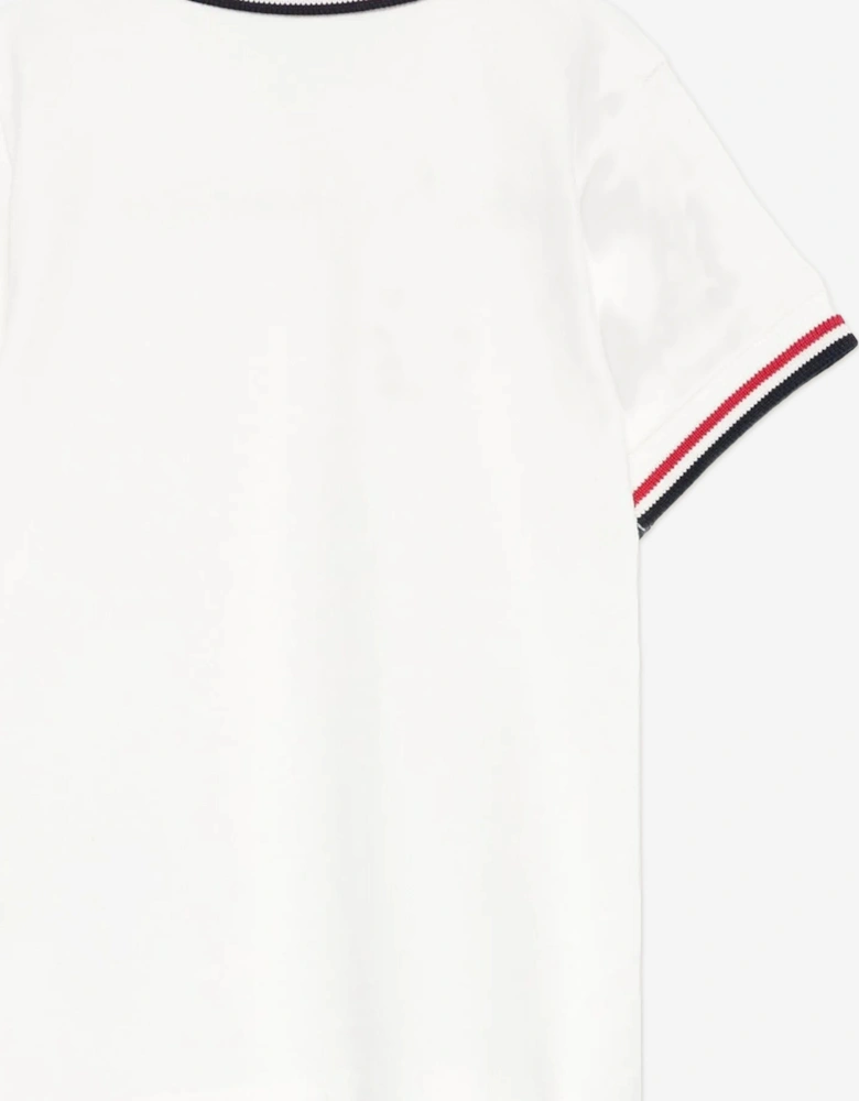 Enfant Baby Boys Logo Polo Shirt in Ivory