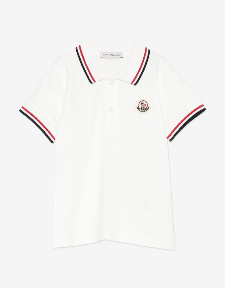 Enfant Baby Boys Logo Polo Shirt in Ivory