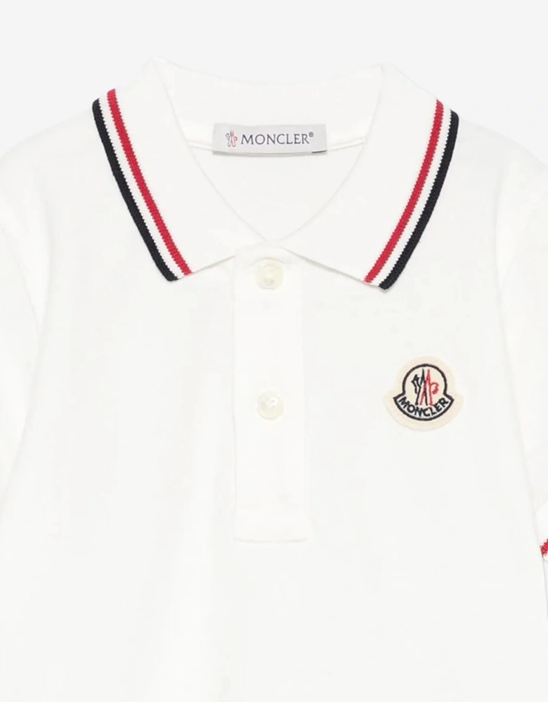 Enfant Baby Boys Logo Polo Shirt in Ivory