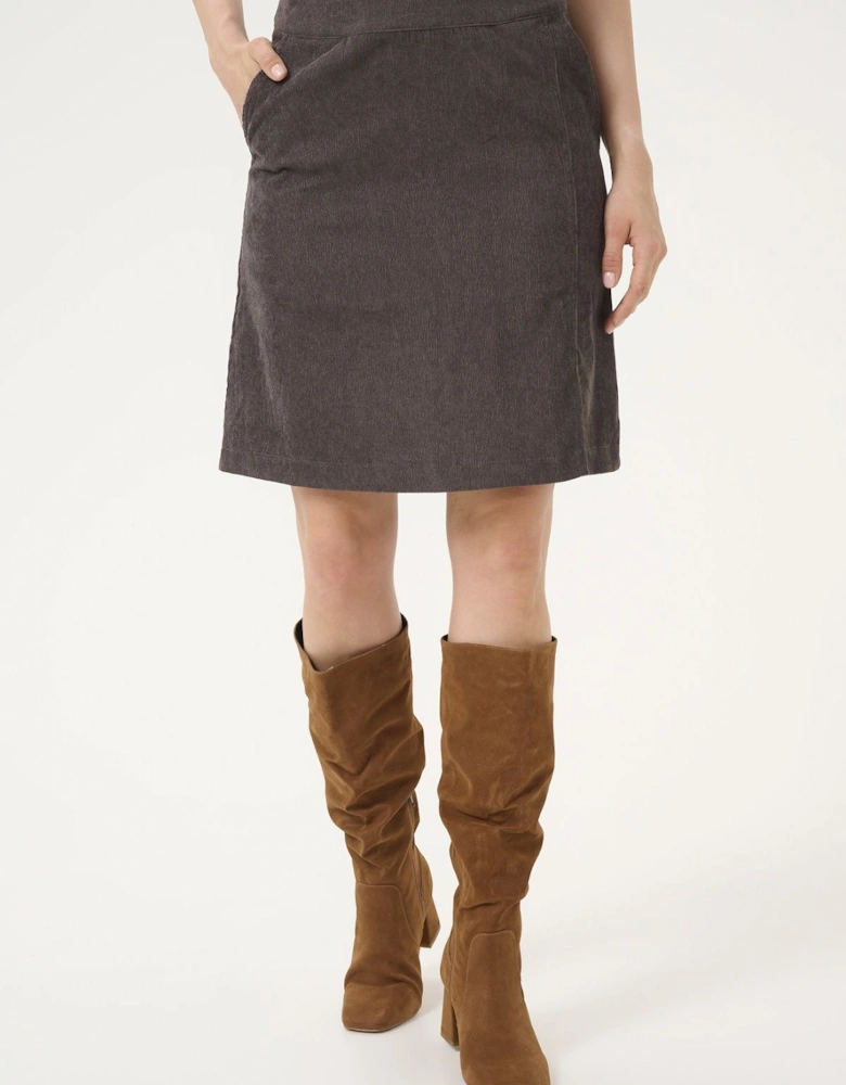 Vera Corduroy Above Knee Length Skirt