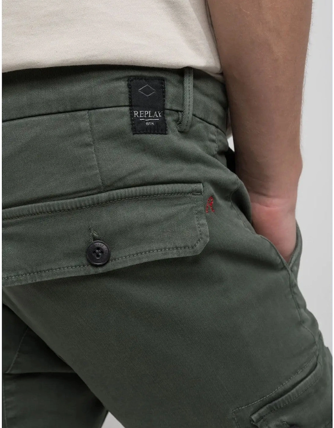 Jaan Cargo Trousers 030 Military Green
