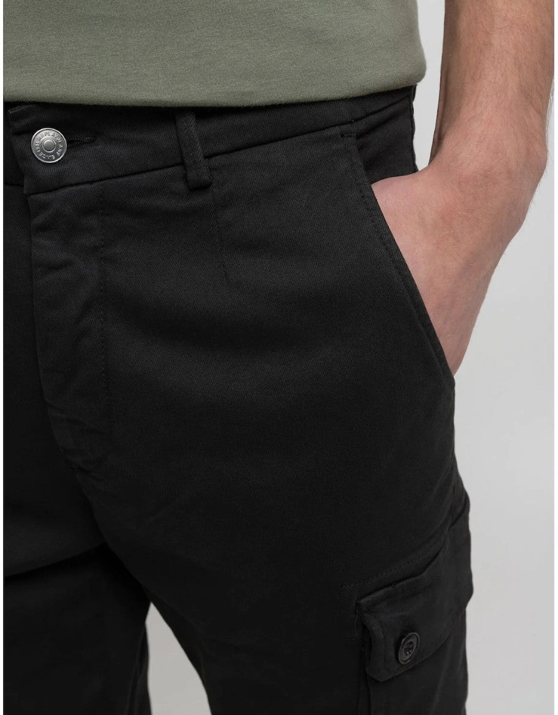 Jaan Cargo Trousers 040 Black