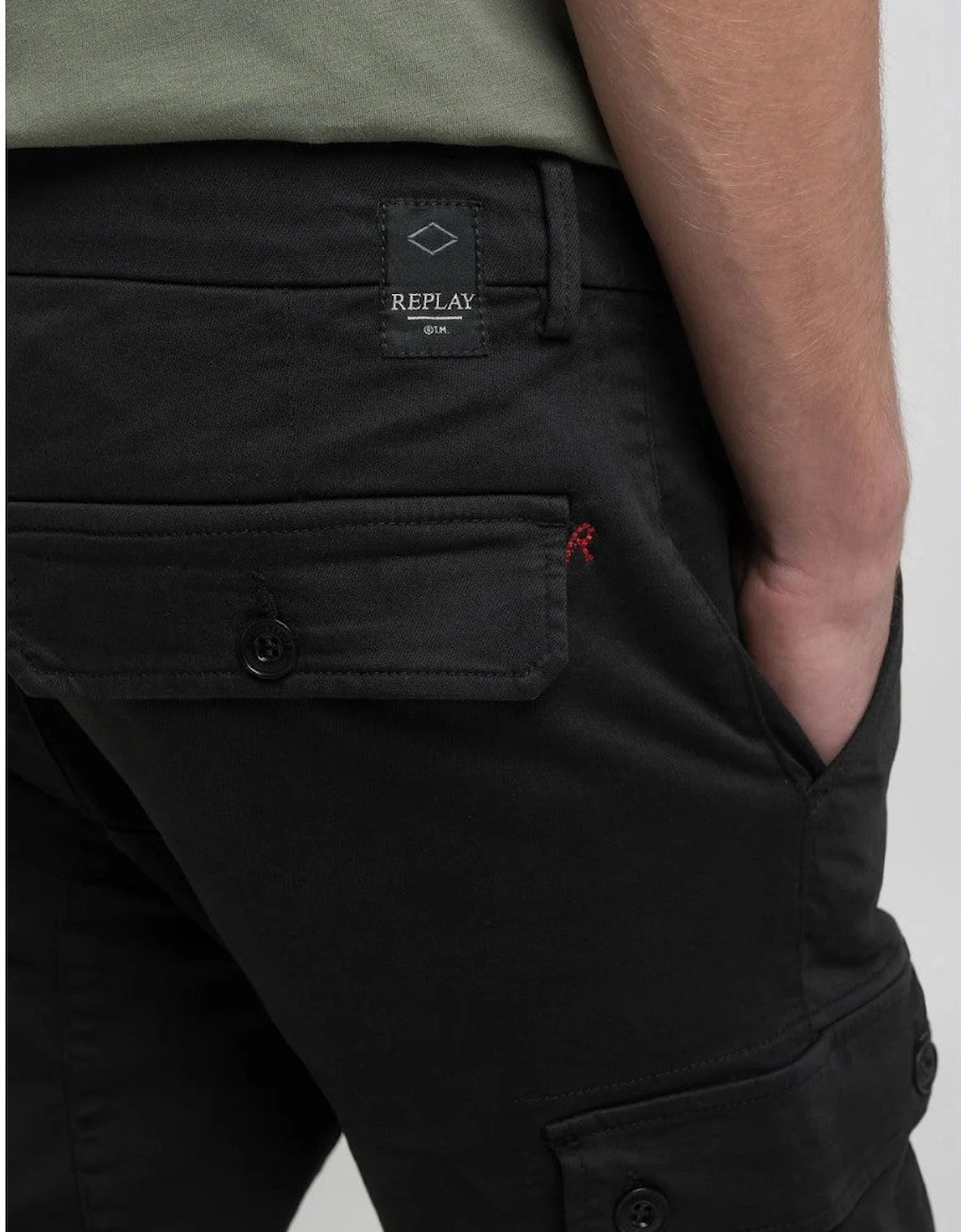 Jaan Cargo Trousers 040 Black