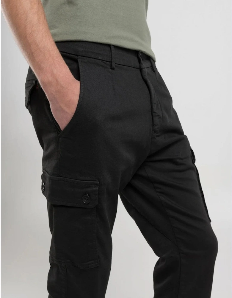 Jaan Cargo Trousers 040 Black