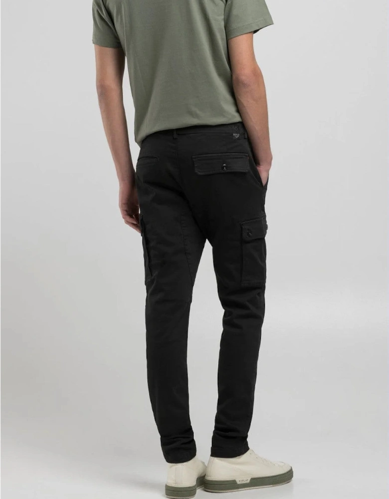 Jaan Cargo Trousers 040 Black