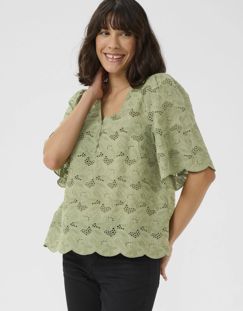 KAtura Blouse A-line Fit Eyelet Lace