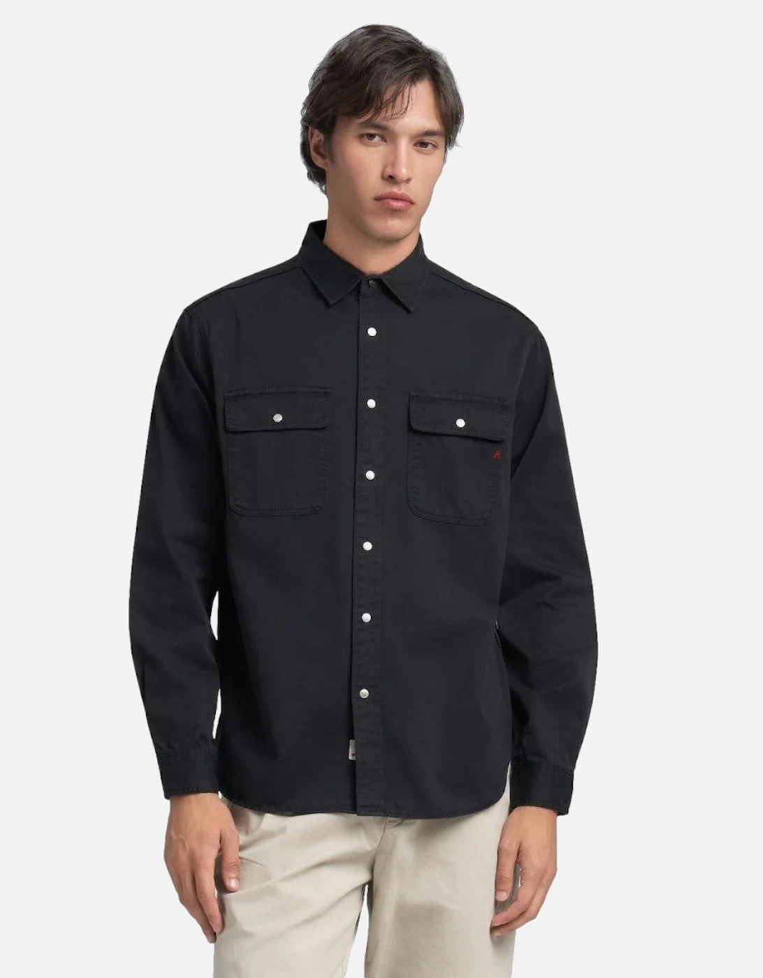 Double Pocket Shirt 098 Black, 5 of 4
