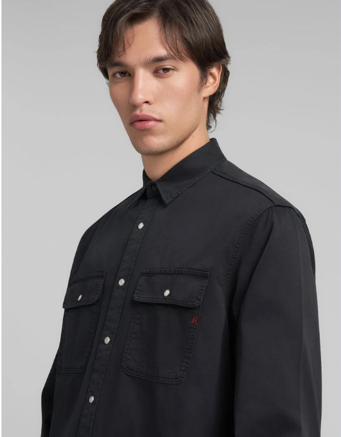 Double Pocket Shirt 098 Black