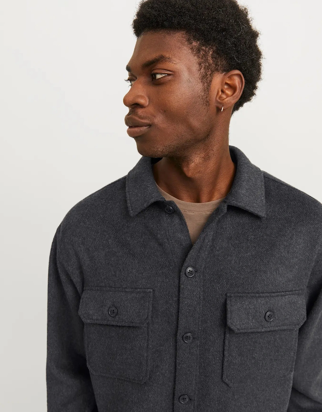 Bradley Ollie Overshirt - Black