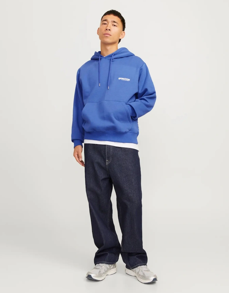 Union Print Hoodie - Beaucoup Blue