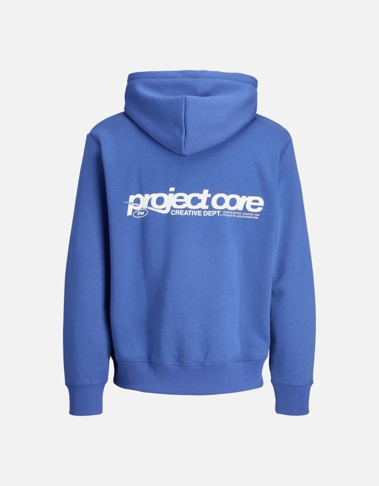 Union Print Hoodie - Beaucoup Blue