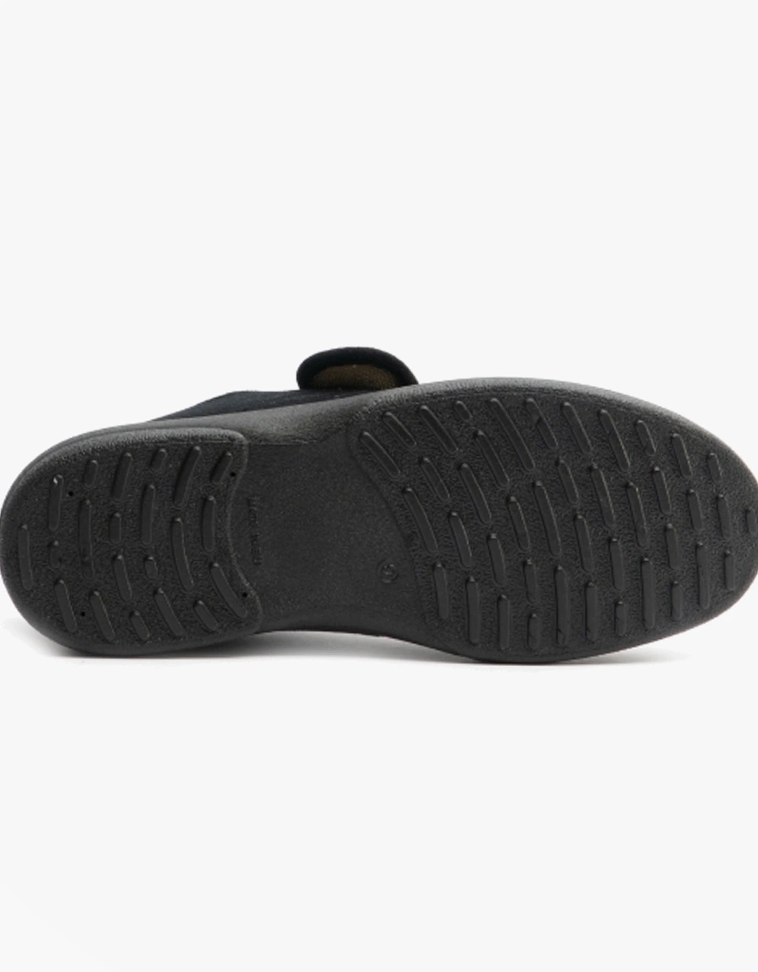 ARTHUR Mens Super Wide Full Slippers Black