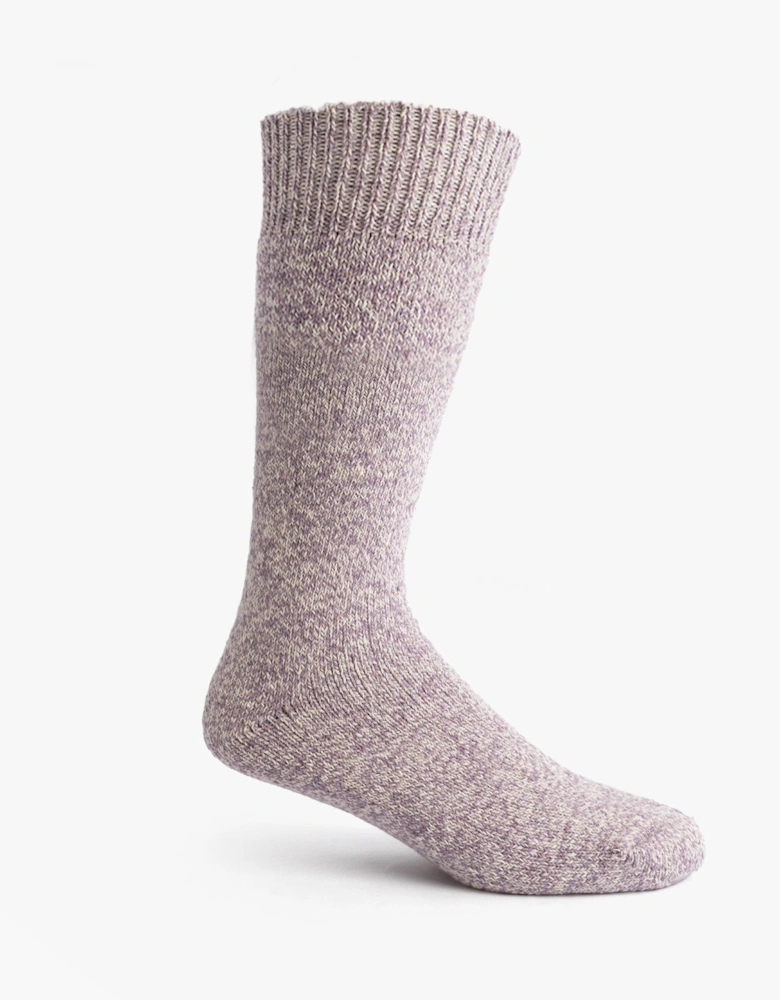 Womens Welly Boot Socks Light Purple