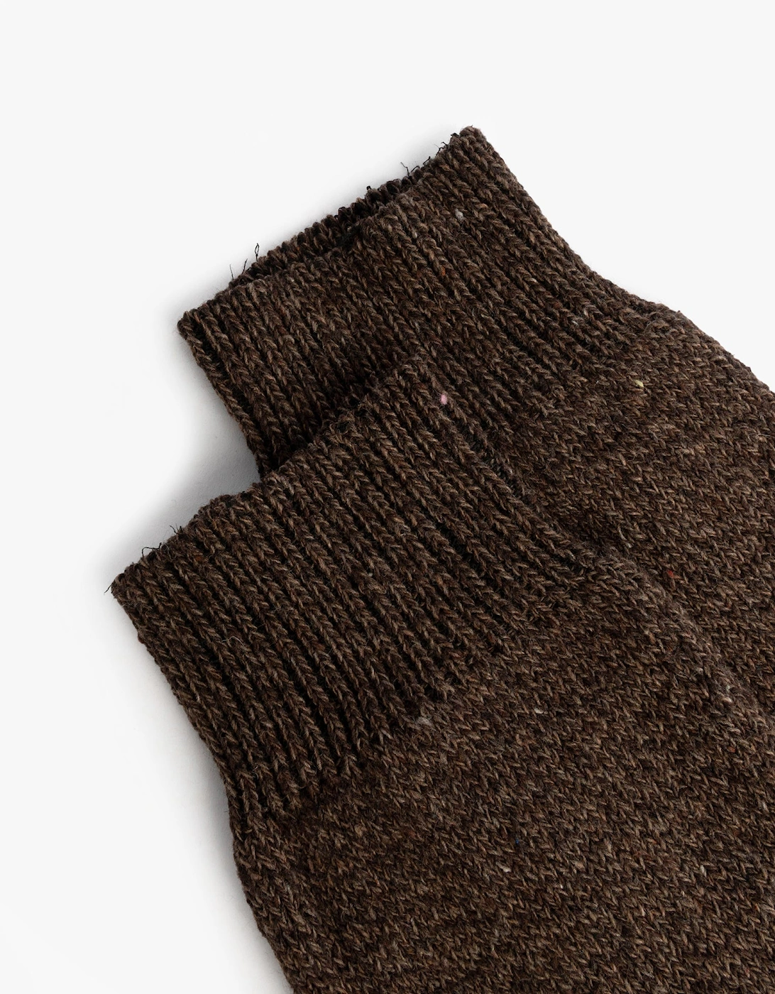 Mens Welly Boot Socks Brown