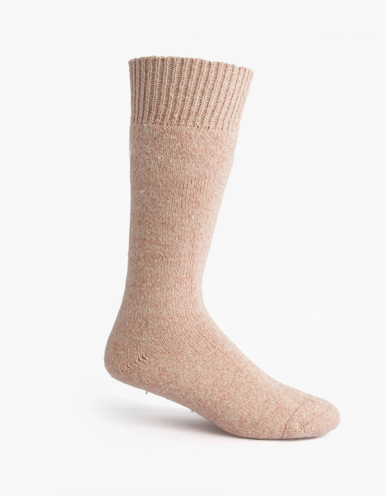 Womens Welly Boot Socks Light Pink