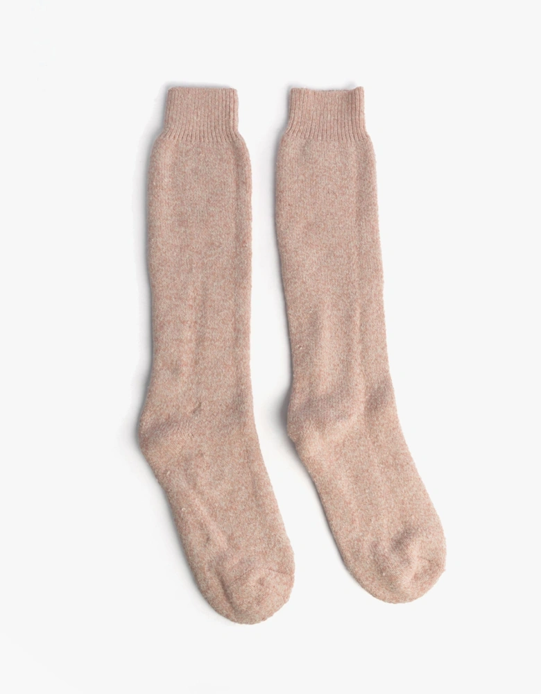 Womens Welly Boot Socks Light Pink