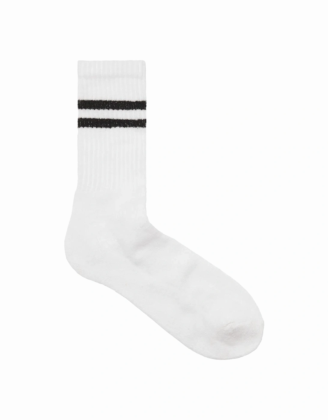Regan Stripe Tennis Socks 5 Pack - White