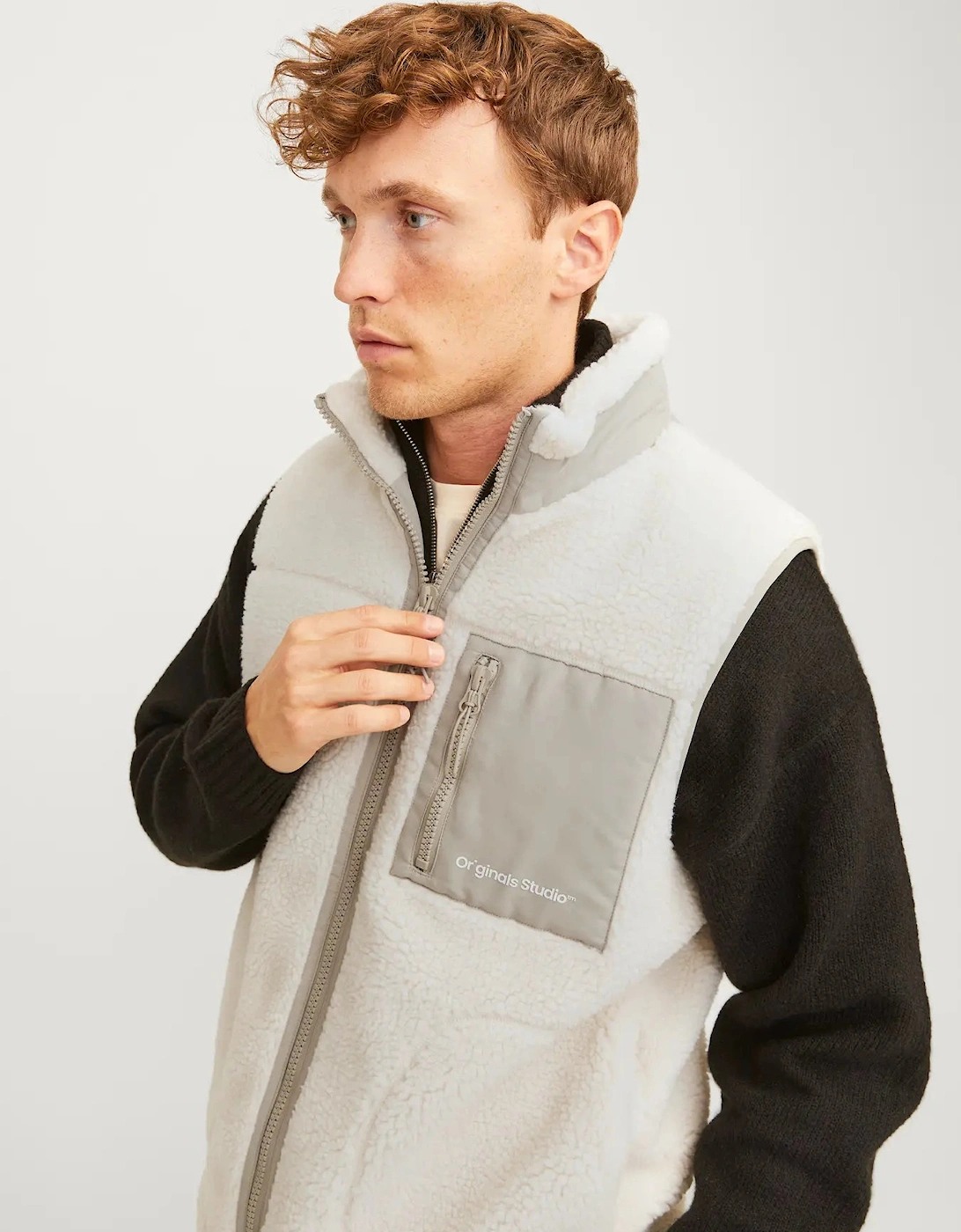 Vesterbro Teddy Gilet - Cloud Dancer