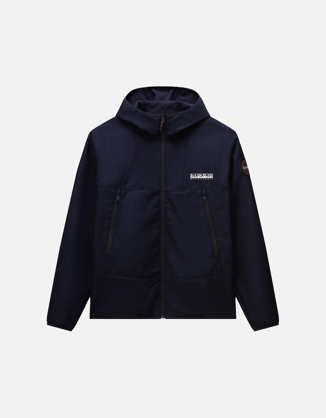 Men's Napapijri A-Biois Softshell Jacket Navy Blue - Black - Size: 40/Regular