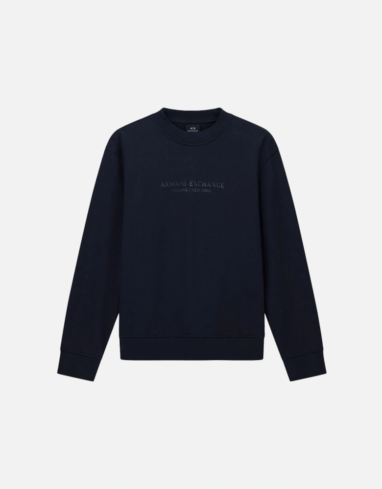 Exchange Raised Logo Sweatshirt XM001284 AF20934 - Deep Navy