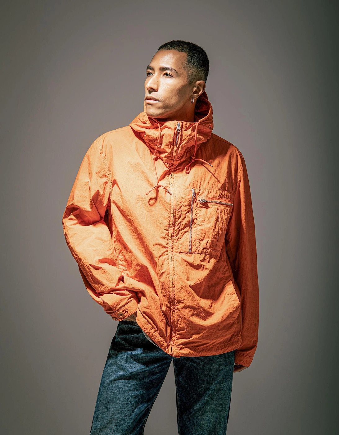 Garment Dyed Nylon Tactel Lined Jacket