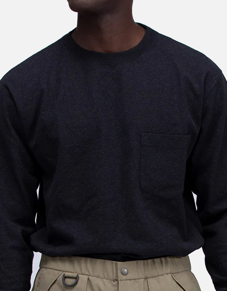 Snow Peak Recycled Cotton Heavy Long Sleeve T-Shirt Black