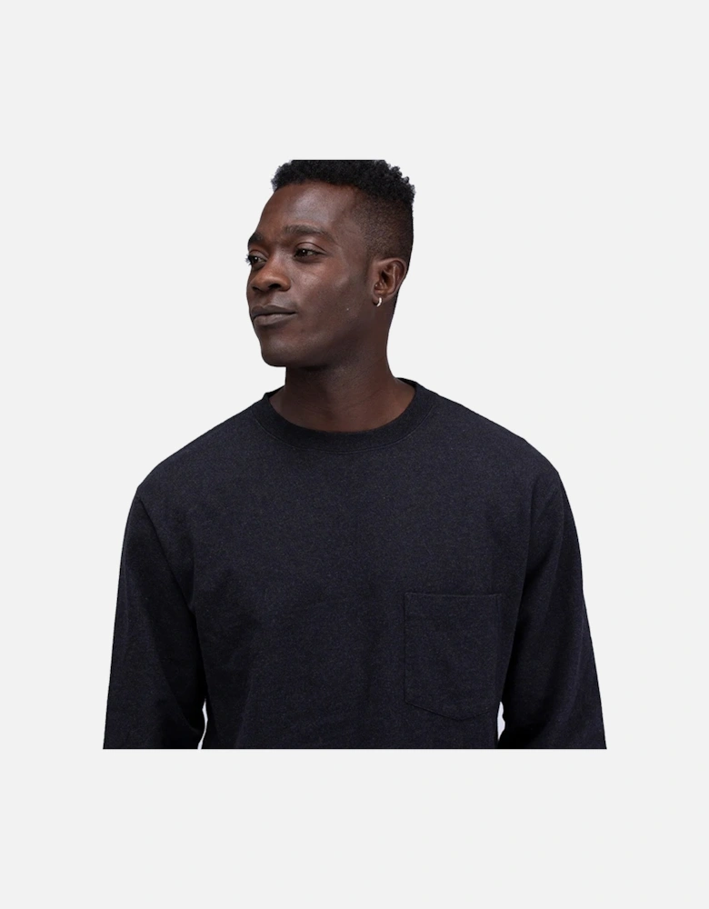 Snow Peak Recycled Cotton Heavy Long Sleeve T-Shirt Black