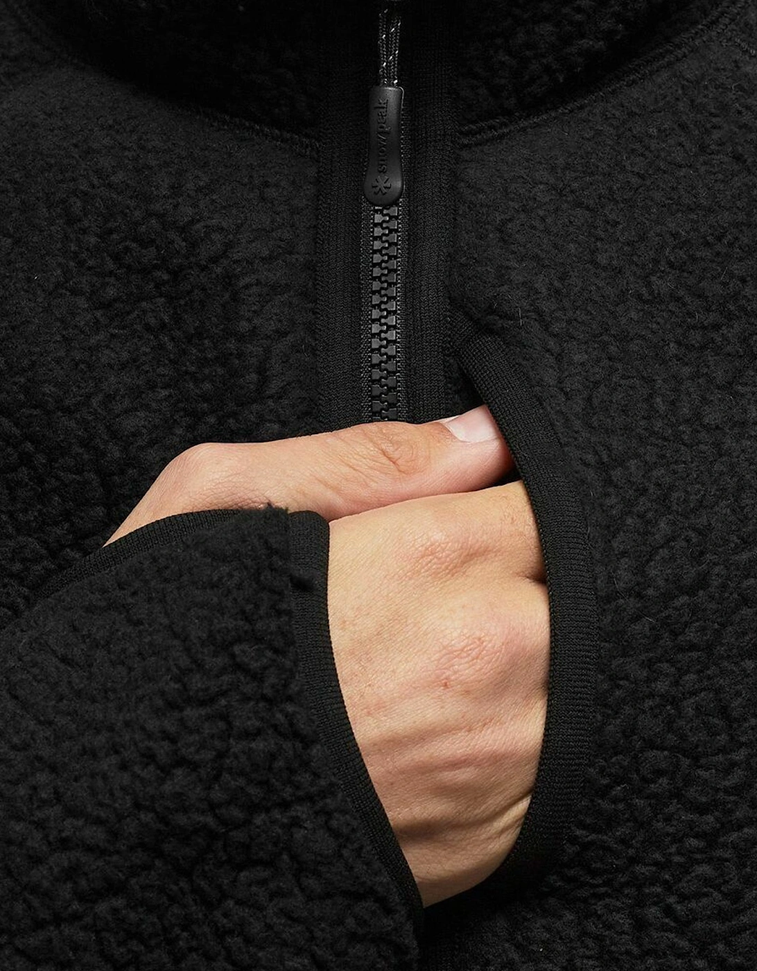 Snow Peak Thermal Boa Fleece Jacket Black