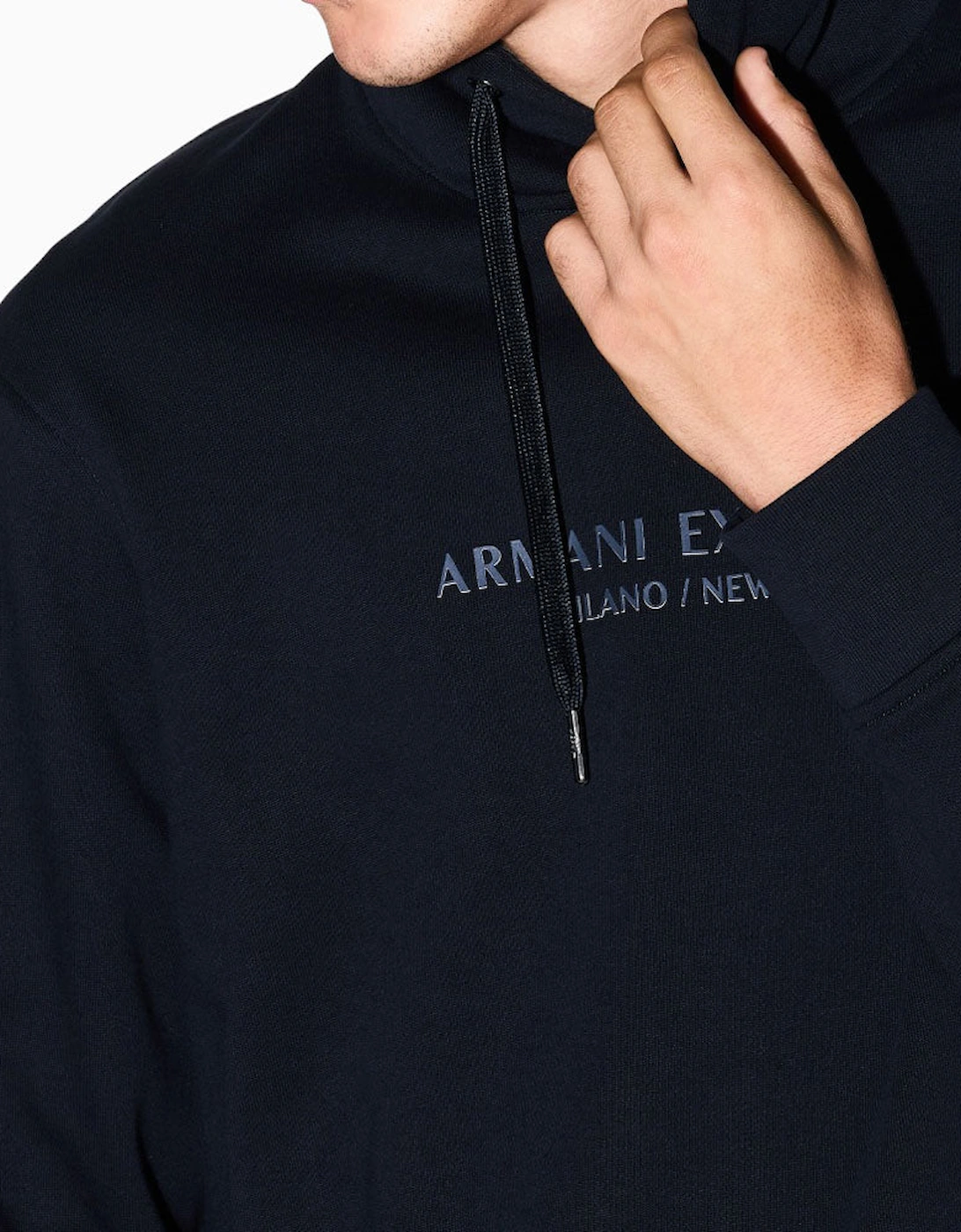 Exchange Brand Graphic Pullover Hoodie XM001294_AF20934 - Deep Navy