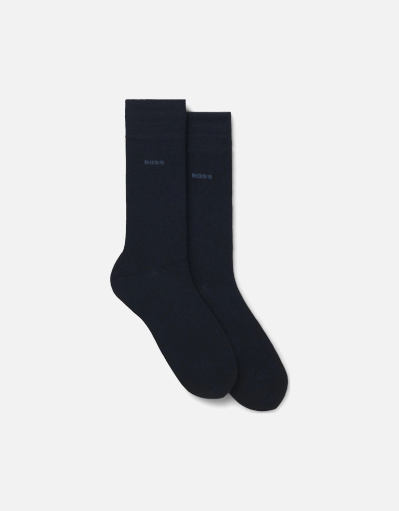 BOSS Black 2P RS Bamboo Socks 401 Dark Blue