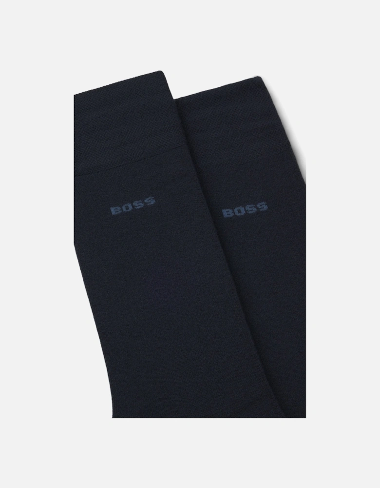 BOSS Black 2P RS Bamboo Socks 401 Dark Blue